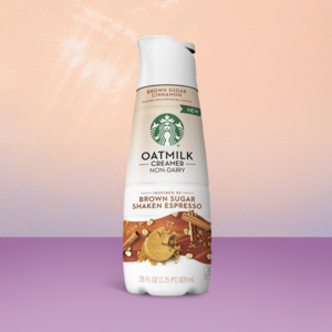 Starbucks brown sugar cinnamon oatmilk creamer bottle