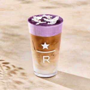 Starbucks Reserve Iced Ube Coconut Latte 