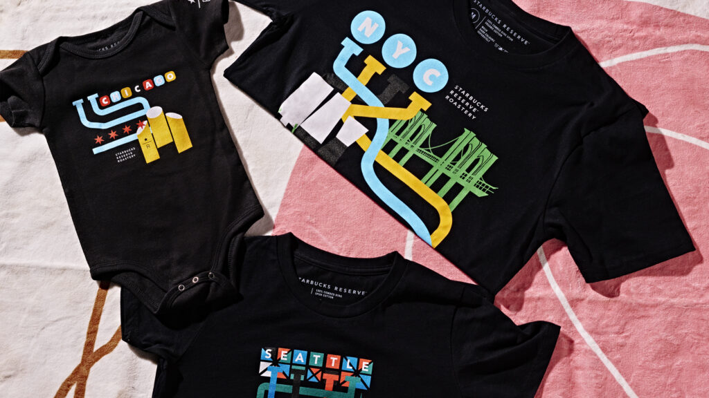 Starbucks Reserve Roast & Revelry t-shirts