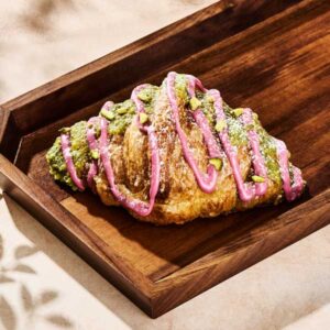 Starbucks Reserve Rose Pistachio Twice-Baked Cornetto