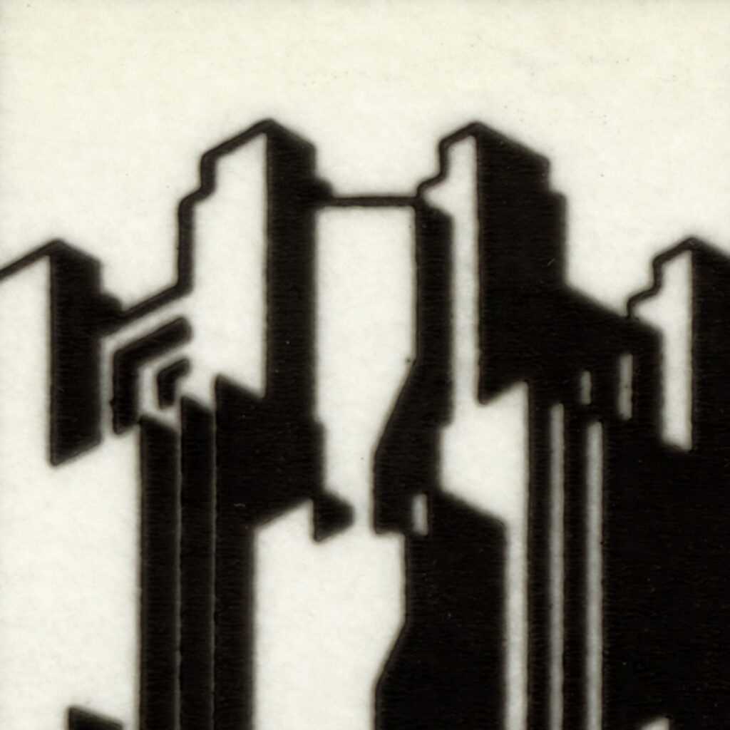 Abstract cityscape design.